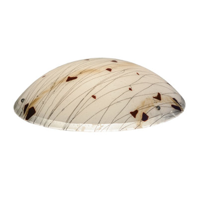 Danetra 6.25'' H x 24'' W Glass Bowl Lighting Shade