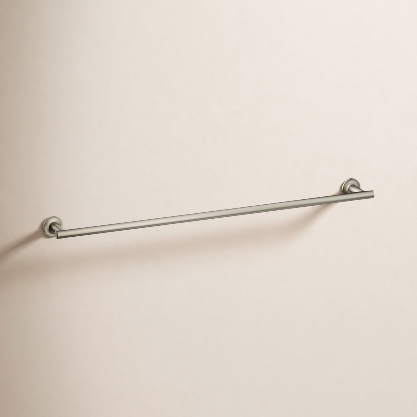 Purist 30" Wall Mounted Towel Bar, Vibrant Brushed Nickel, 1.88" H x 30" L x 3.25" D