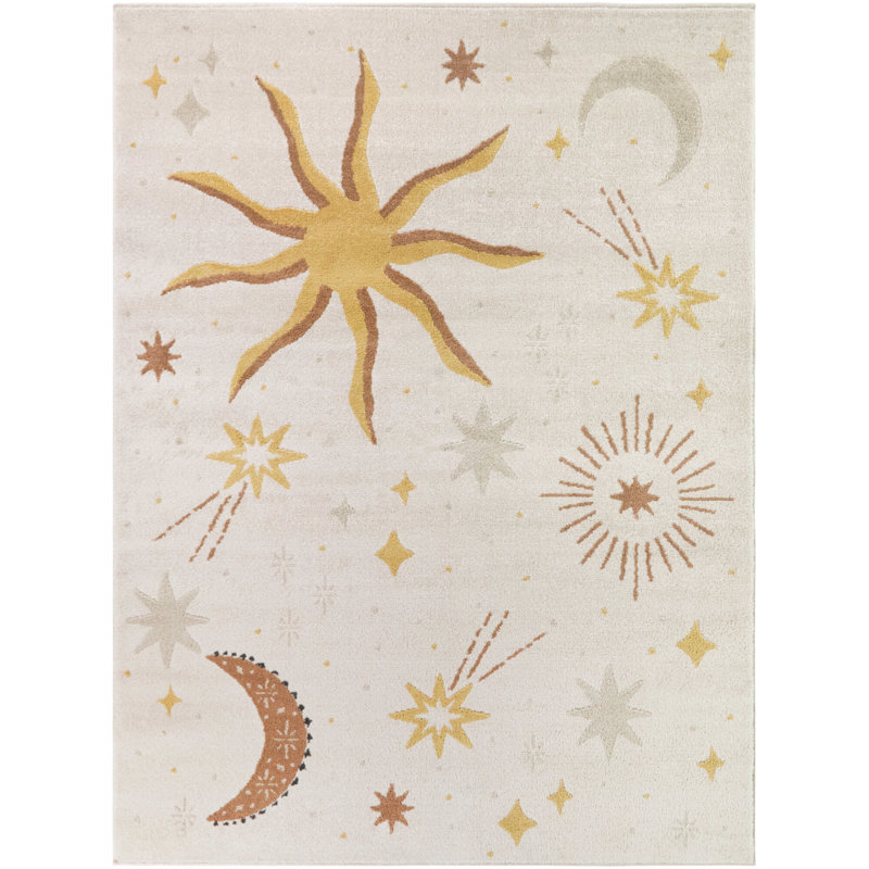 Tapis jaune Zenith, 7 pi 10 po x 10 pi