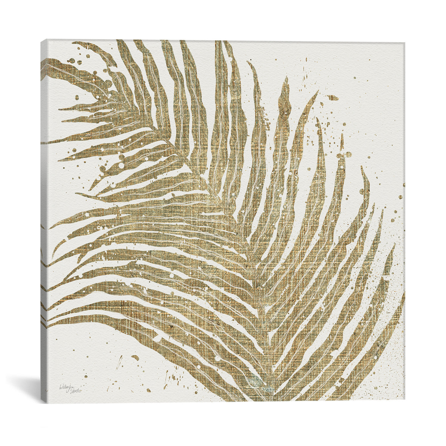 Bay Isle Home™ 'Gold Leaves I' Graphic Art on Wrapped Canvas & Reviews ...
