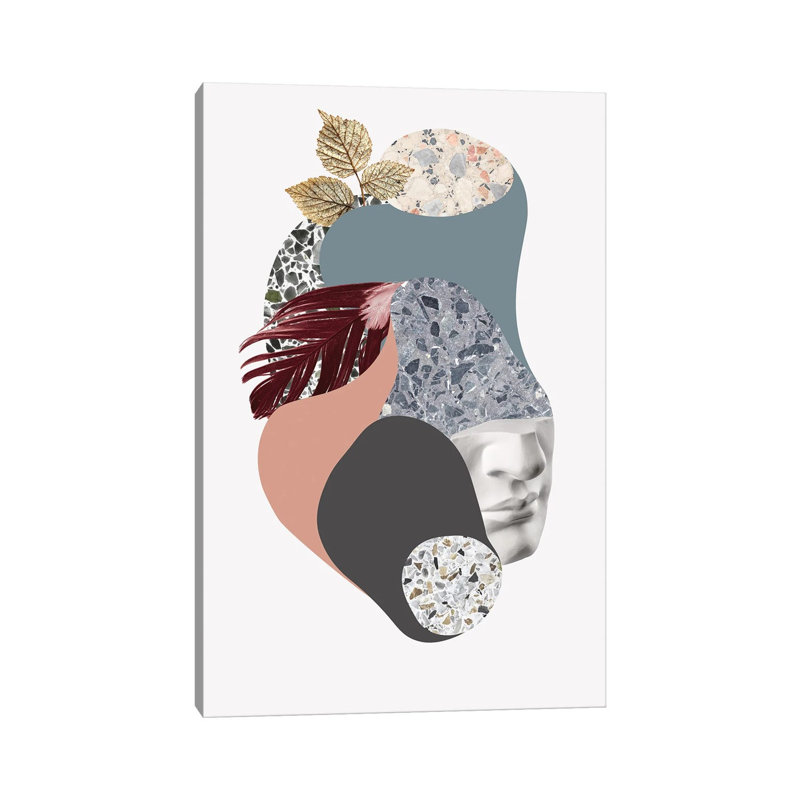 Terazzo Amoebe II by Design Fabrikken - Wrapped Canvas Print, 20.32 cm H x 30.48 cm W