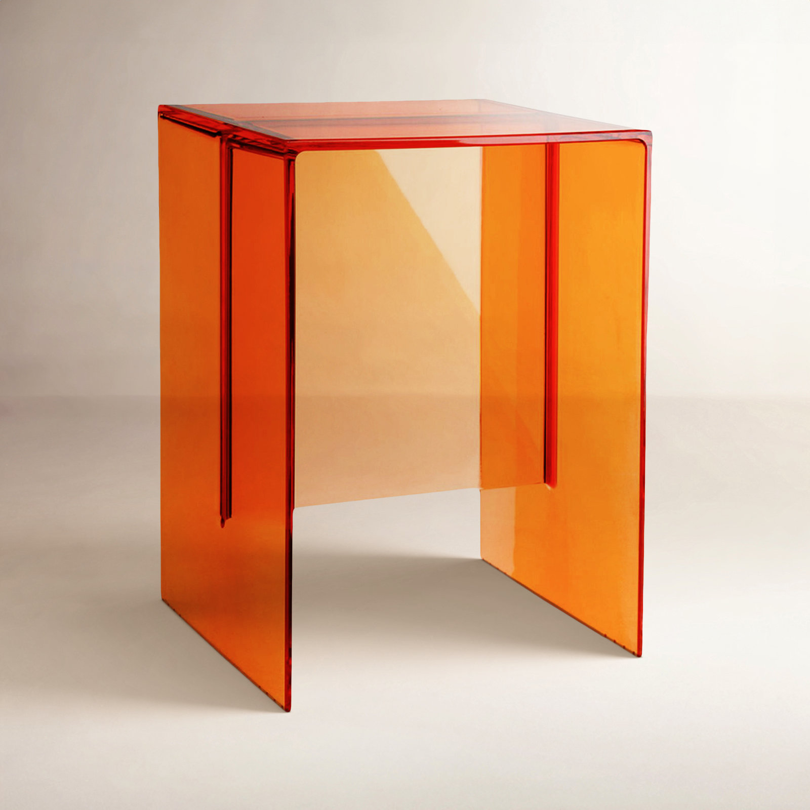 Max Beam End Table, Tangerin Orange