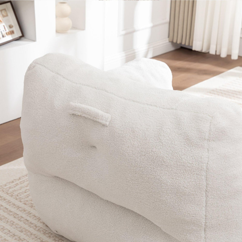 Fauteuil à billes Comfy Lazy, Ourson blanc