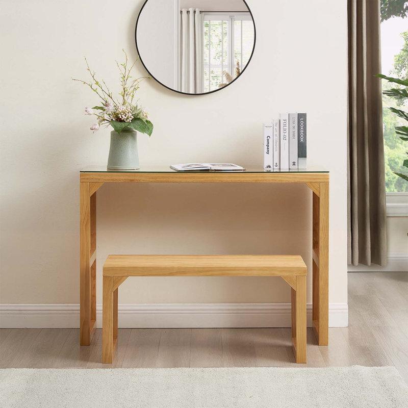 Versatile Dining Set with Tempered Glass Top for Various Rooms