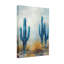 «Plants & Flowers Blue Cacti Desert Landscape», reproduction d'art-1613161266