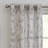 Kamloops 100% Polyester Semi-Sheer Floral Curtain Panel with Grommet Top-308402400-308402402