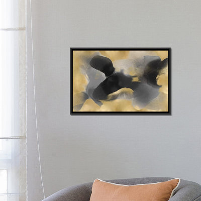 «Free form Gray on Gold II», reproduction sur toile
