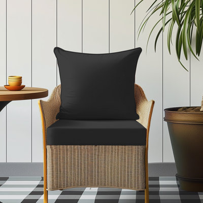 Coussins de chaise d'extérieur et d'intérieur avec dossier: Coussins de mobilier de jardin imperméables, durables, doux et confortables - Coussins de siège épais et résistants à la décoloration