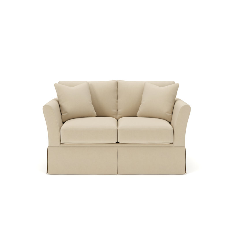 Shelby 63" Upholstered Loveseat, Bayou Stone Canvas
