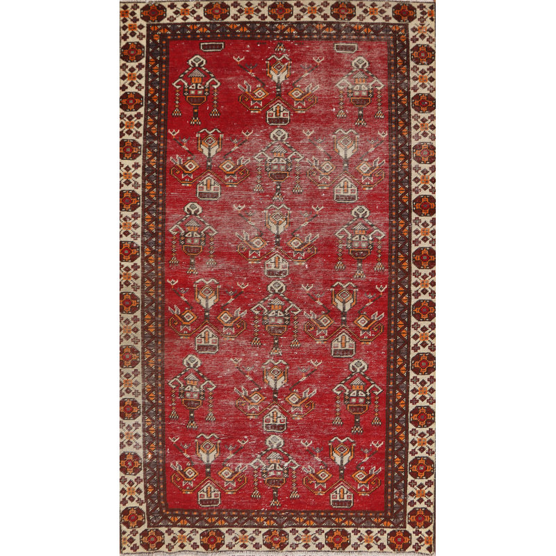 Handmade Geometric   Rug 4x7