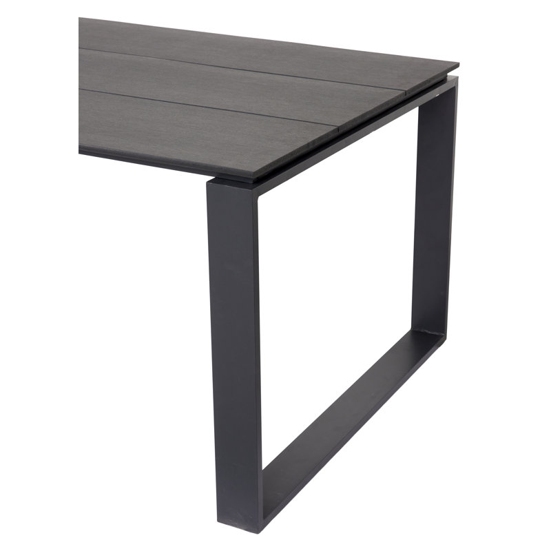 Kellen Rectangular 6 - Person 533.4Cm L Table, Black