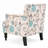 Tufted Back Upholstered Armchair with Nailhead Trim