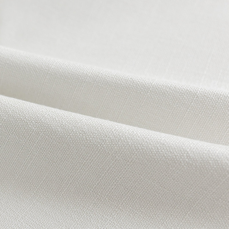 Paire de rideaux occultant avec œillets 100% lin (2 panneaux), White, 52" W x 96" L