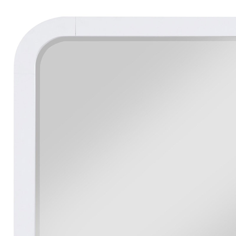 Miroir de commode blanc perle