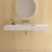  47'' Wall Mounted Solid Surface Sink Bathroom Vessel Sink