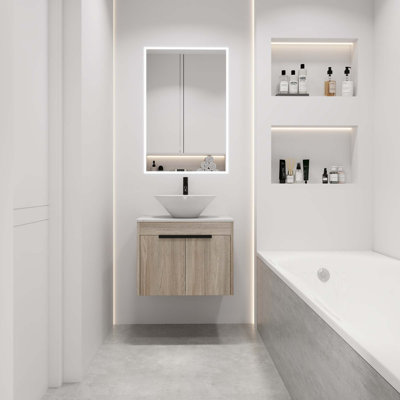 Ensemble de meuble-lavabo mural
