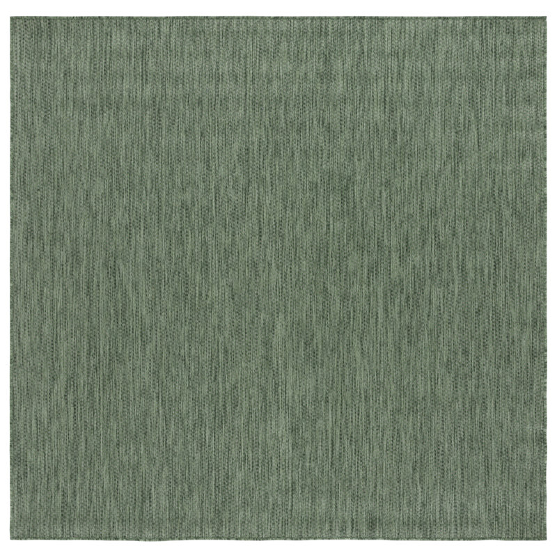 Tapis intérieur / extérieur vert Brihana 260, Carré 6 pi 7 po