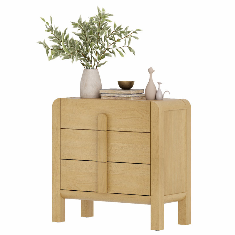 Commode 3 tiroirs Modern Wood, Chêne