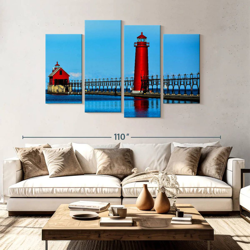 Aletra Grand Haven Lighthouse, 54" H x 84" W