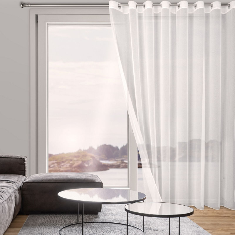 Kaylib Sheer Curtain Single Panel, 250cm H x 350cm W