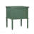 Vintage Green 2-Drawer Nightstand with Bamboo Carved Legs