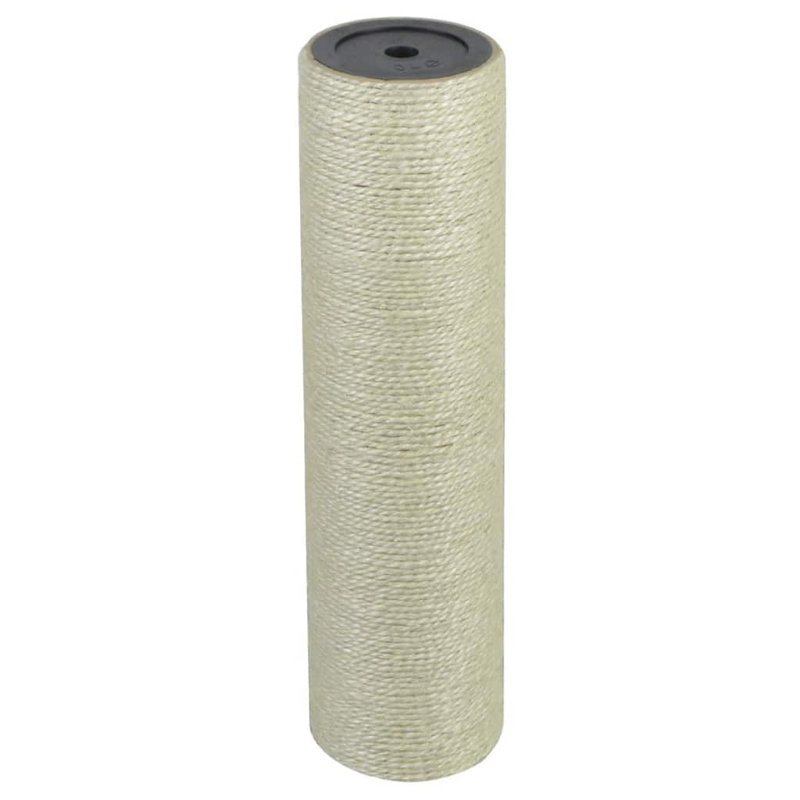 vidaXL Cat Scratching Post Beige Sisal, Particle Board Cat Scratching Post, 30cm H x 8cm W x 10 cm D