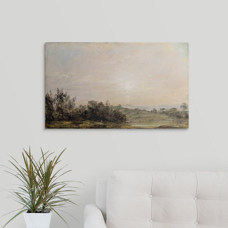 «Hampstead Heath, regardant vers Harrow, 1821-22» par John Constable, reproduction d'art, H 16 po x l 24 po x P 1,25 po