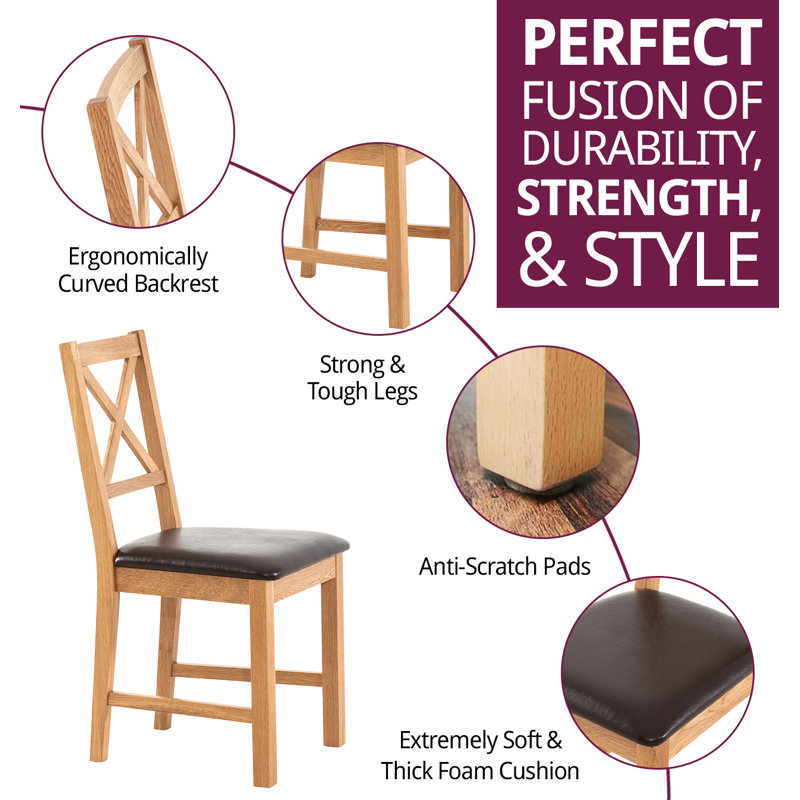 Upholstered Dining Chair, Brown