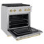 ZLINE Autograph 30" Paramount Dual Fuel DuraSnow® Range w/ White & Bronze Accents (SDRSZ-WM-30-CB)-1147389390-1147389389