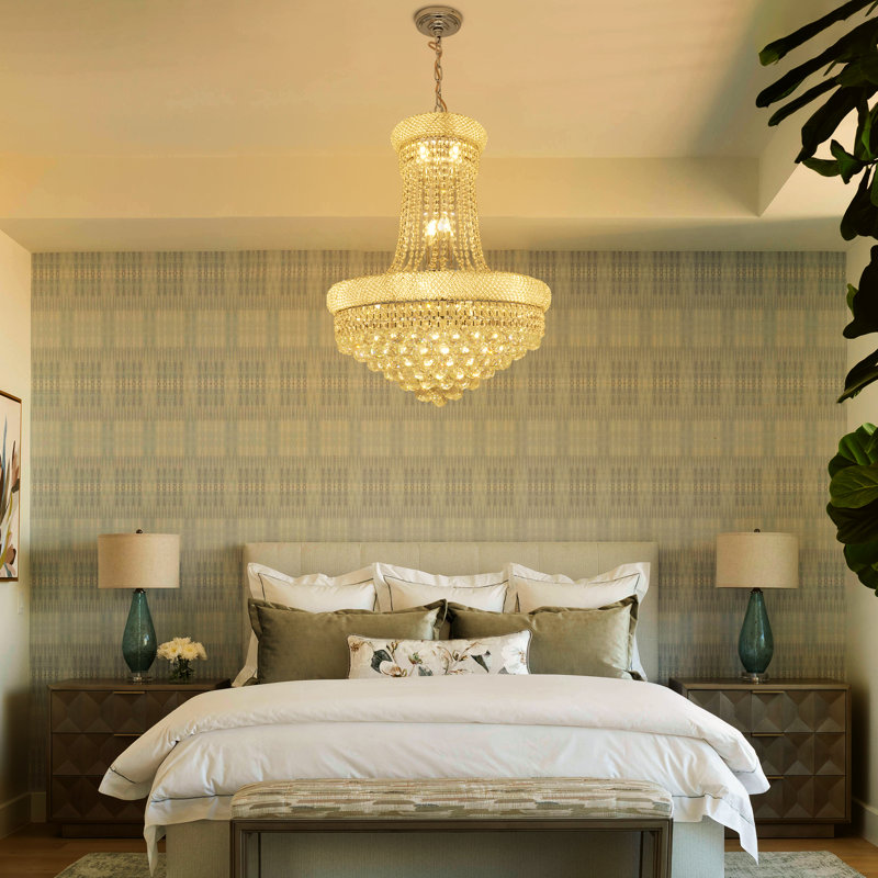 Modern Luxury Empire 13-lights Crystal Chandelier Dimmable
