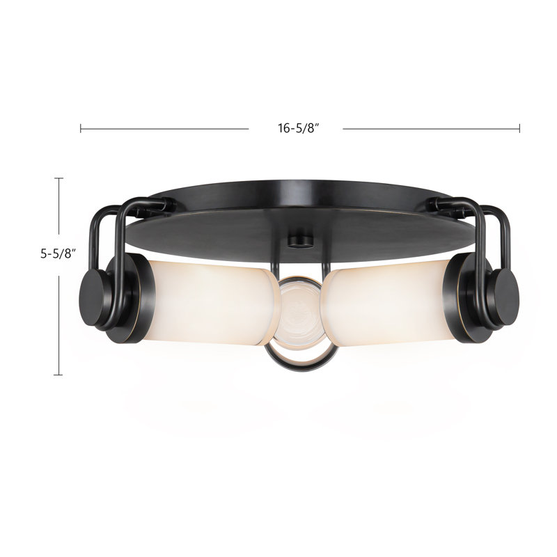 Wynwood 3 - Light Semi Flush Mount, Urban Bronze