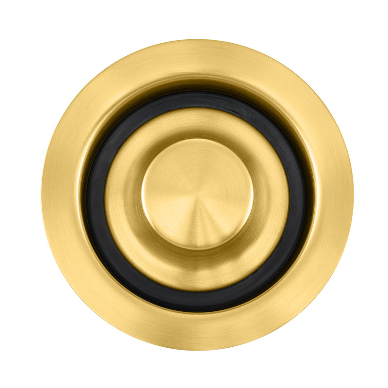 Kitchen Sink Garbage Disposal Flange and Stopper, Brushed Gold