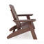 Chaise Adirondack brune en polyuréthane robuste pour la détente au bord de la piscine, du patio et du jardin-682693351