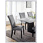 Chaise d'appoint rembourrée, chaise de salle à manger avec coussin confortable et design élégant