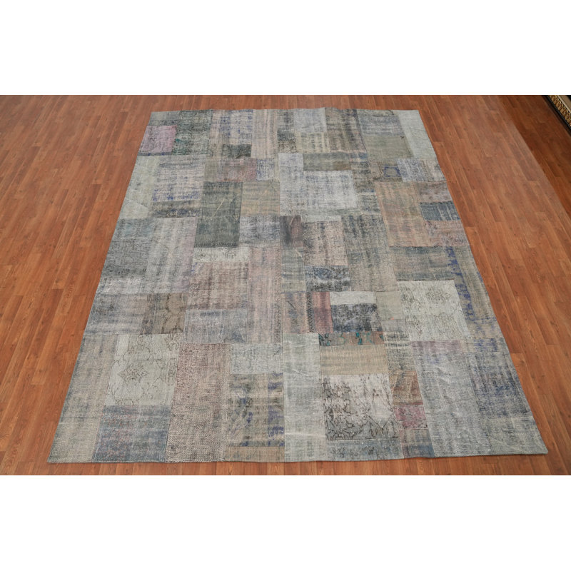 Tapis patchwork patiné 8 x 10