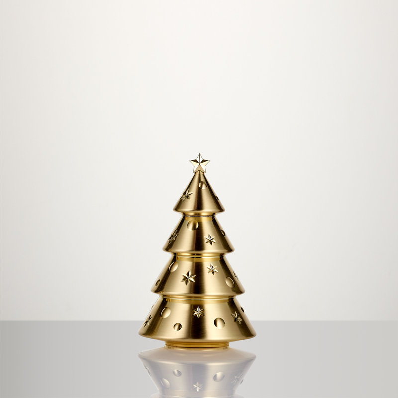 Standing Tree Golden Ornament Medium