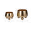 Ensemble de 2 pots à fleurs ronds en métal 9 pi 11 po Aedin-1892939957