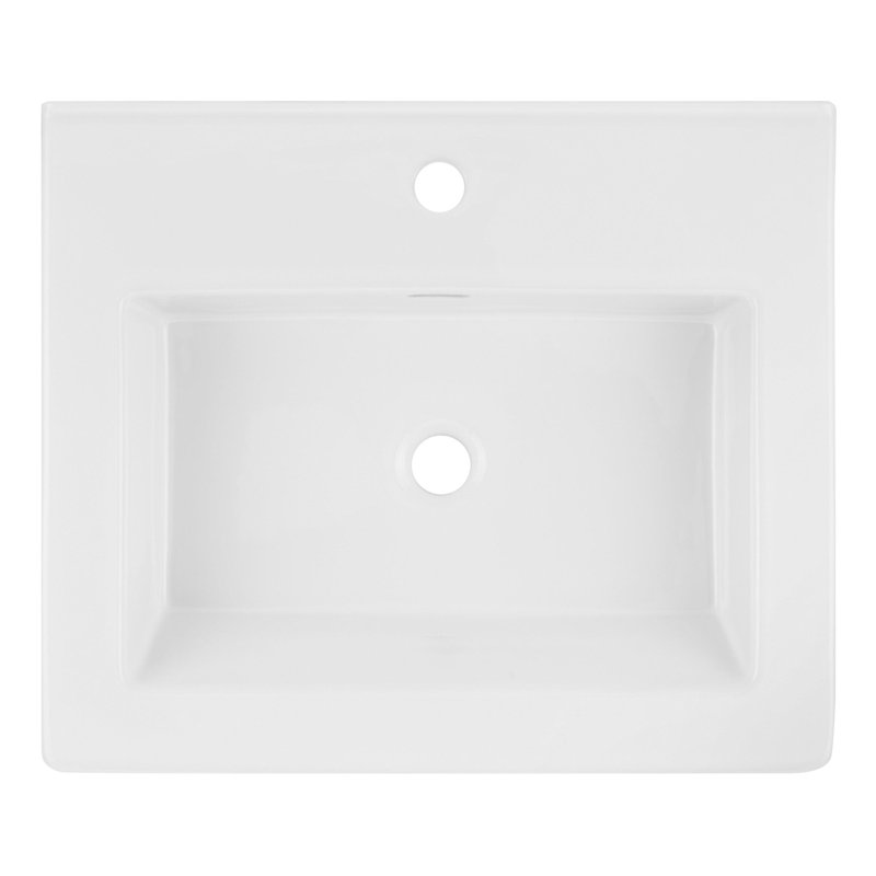 Évier moderne en porcelaine - monotrou