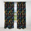 Tribal Frivolity Boho Motif IV - Rideau Boho - Rideau abstrait en velours occultant - 1 panneaux-107555991