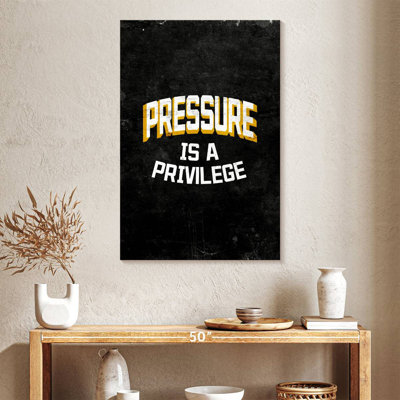 La pression est un privilège