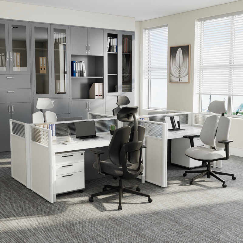Chaise de bureau Danh, Gris foncé