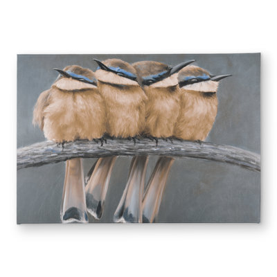 Four Birds on a Branch Door Mat - Indoor/Outdoor Home Decor