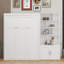 Lit escamotable double avec tablettes de rangement