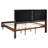 Contemporary Bedroom King Dark Walnut Panel Bed With Elevated Frame And Structured Design, 52.82 Inches High Unit For Bedroom, Featuring Upholstery Clean Modern Look, Product-1544948422