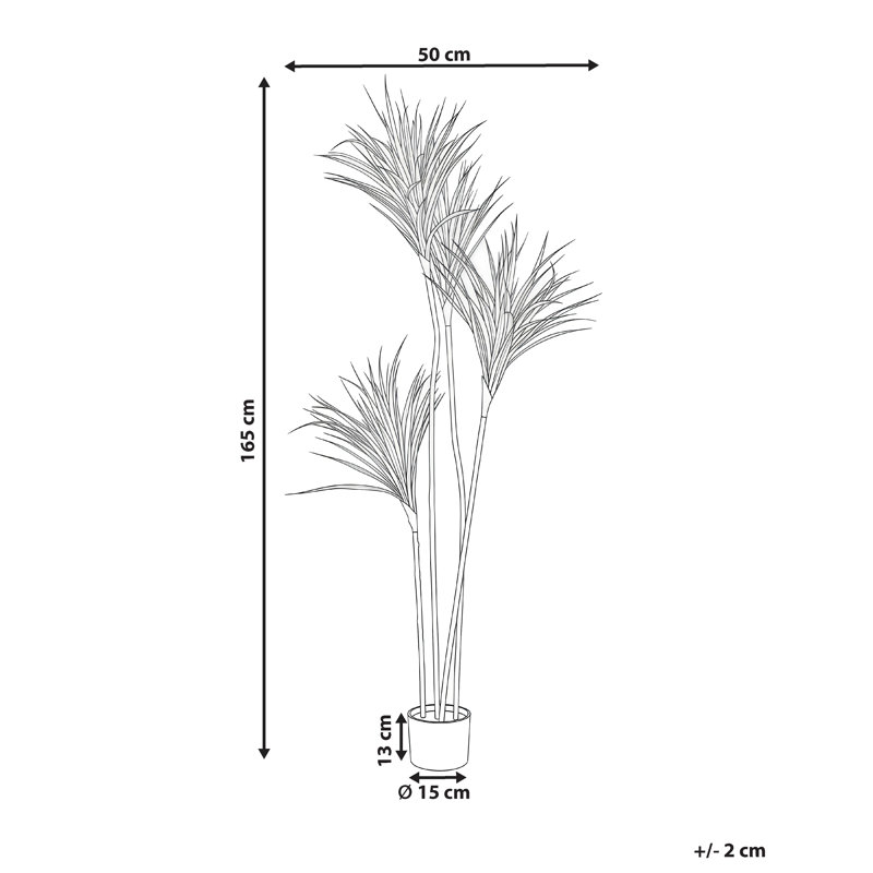 165cm Faux Palm Plant in Pot