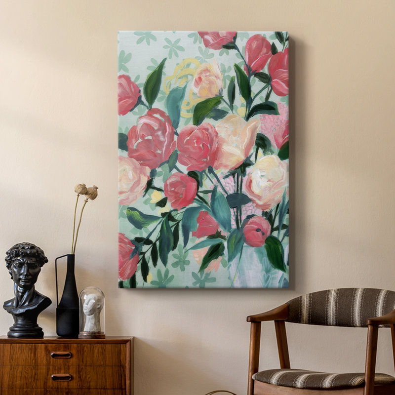 Painted Posies II - galerie sur mesure, H 60 po x l 40 po
