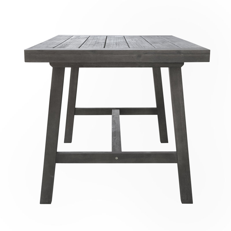 Outdoor Patio Picnic Dining Table, Gray Wash