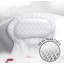 Coussin ergonomique pour baignoire spa, maille 3D douce de luxe, blanc