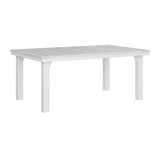 Berlin Gardens Homestead Regular Top With White Base Rectangular Dining Table