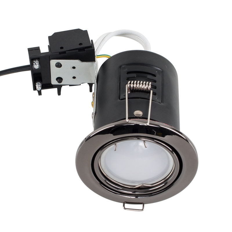 8cm Recessed Lighting Kit, Brushed Chrome, 6500K